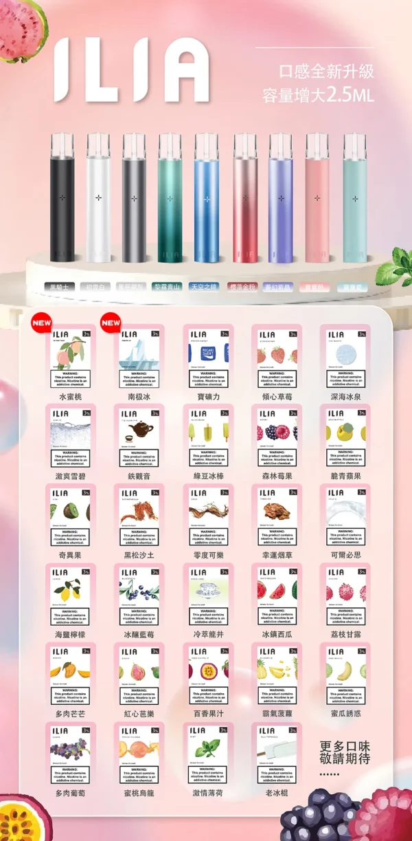 45f41aec1bd963137e67068fed4c9b77.webp 【哩亞 ILIA】一代通用煙彈 3入|透明油艙不漏油 丁鹽小煙|台灣現貨