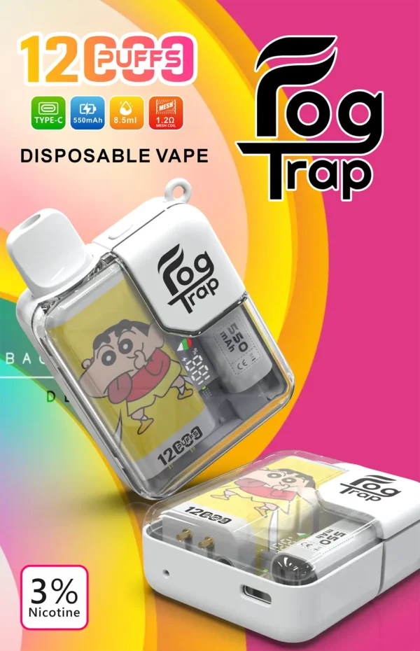 超值特惠【滿10贈1】【Fog Trap 聯名】小新×LABUBU 12000口｜雙檔爆發口感 雙顯主機｜現貨秒發