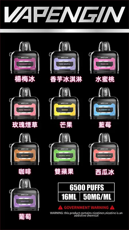 【VAPENGIN】JUPITER 木星6500口｜LED螢幕主機煙彈｜台灣現貨秒發
